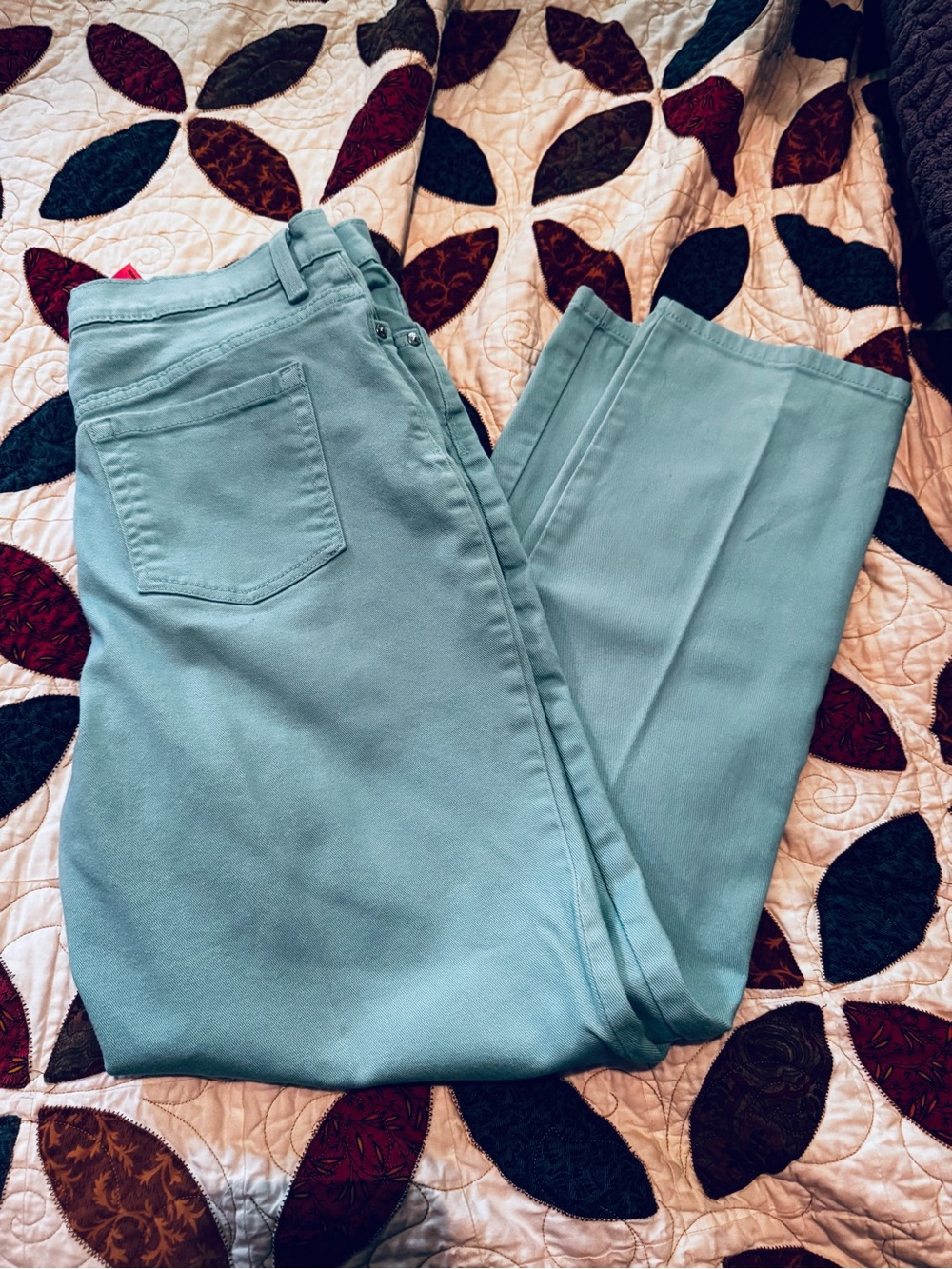 Gloria Vanderbilt Straight Leg Jeans in Light Aqua